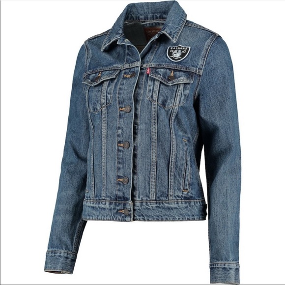📌 Levis x Las Vegas Raiders NFL Trucker Denim Jacket - Picture 2 of 4